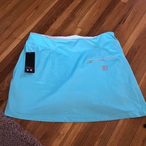 Aquamarine/teal golf skort
